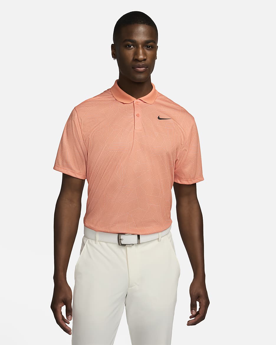 Orange golf polo shirt hotsell